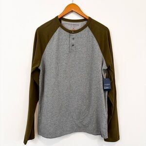 NWT Lucky Brand two tone long sleeve shirt